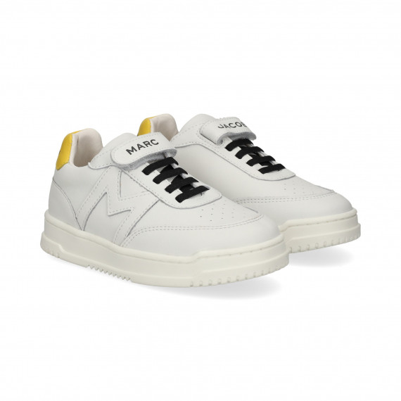 Talon Amarillo Deportivo Piel Blanco  MARC JACOBS KIDS