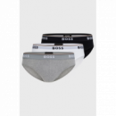 3PACK Slip Boss Negro-blanco-gris  HUGO