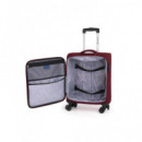 GABOL Maleta Viaje Pequeña Tela Lisboa Rojo