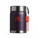 STANLEY Termo para Comida The Legendary 0.4L 7HRS CALIENTE/7HRS Frio Morado con Cubierto