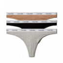 Pack de 3 Tangas - Icon Logo  CALVIN KLEIN