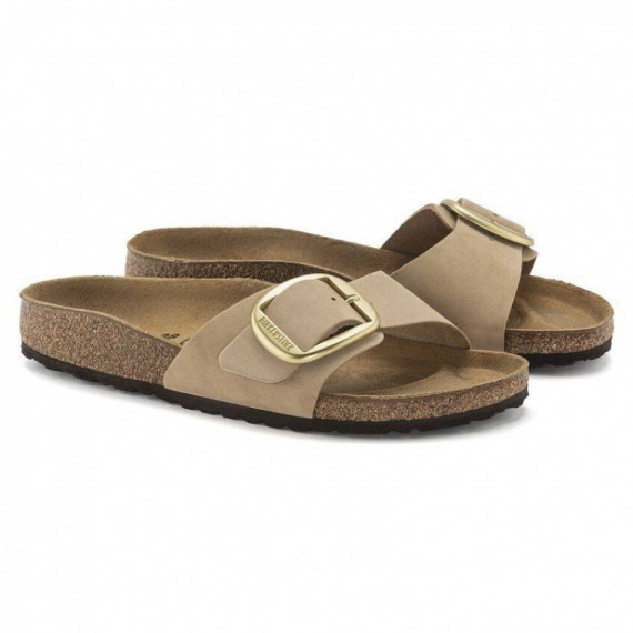 Madrid Big Buckle Piel Nubuc - Sandcastle  BIRKENSTOCK