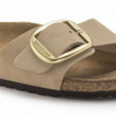 Madrid Big Buckle Piel Nubuc - Sandcastle  BIRKENSTOCK
