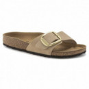 Madrid Big Buckle Piel Nubuc - Sandcastle  BIRKENSTOCK