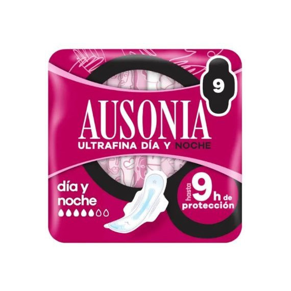 Compresas AUSONIA Air Dry Noche Alas 10