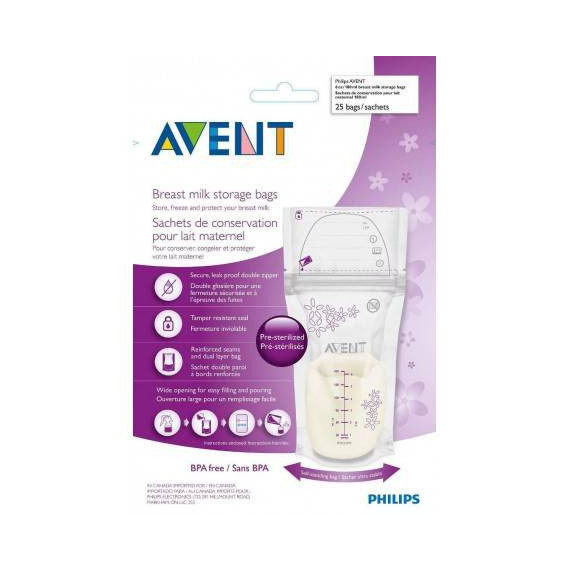 AVENT Bolsa para Leche Materna 25 un Ref 603/25