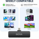 Kit 4 Micrófonos Lavalier sin Cable BOYA V4U Usb-c