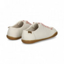 Cordones Elasticos Piel Blanco   CAMPER