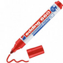 ROTULADOR EDDING 660 PIZARRA ROJO
