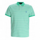 Polo RALPH LAUREN - SSKCCMSLM10-SHORT Sleeve-polo Shirt - Summer Emerald White - 710956682004/SUMMER Emerald White