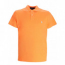 Polo RALPH LAUREN - SSKCCMSLM1-SHORT Sleeve-knit - Classic Peach C6342 - 710680784419/CLASSIC Peach C6342