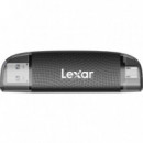 LEXAR RW310 Lector de Tarjetas Sd/microsd de Doble Ranura USB 3.1 a y C