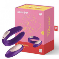 Estimulador de Clitoris y Punto G Plus Control Remoto Púrpura SATISFYER