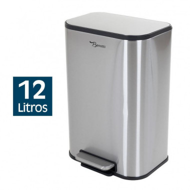 Papelera de Cocina Inox BENOTTI 12 Litros