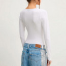 Body de Manga Larga Klj  KARL LAGERFELD JEANS