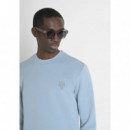 Sudadera Slim Fit de Mezcla de Algodón con Parche de Tigre de ANTONY MORATO