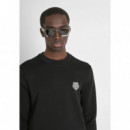 Sudadera Slim Fit de Mezcla de Algodón con Parche de Tigre de ANTONY MORATO