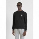 Sudadera Slim Fit de Mezcla de Algodón con Parche de Tigre de ANTONY MORATO