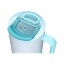 KAMBUKKA Termo con Asa Tumbler 950ML con Pajita 24H en Frio Color Coco Frosty