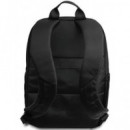 BMW Mochila Ordenador Portatil 15" Negra Carbon con Raya Azul Blanca