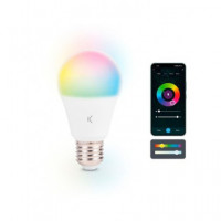 KSIX Bombilla Inteligente Smart Led Bulb 9W,806 LUMENES,E27 A60 Compatible Alexa Google Home