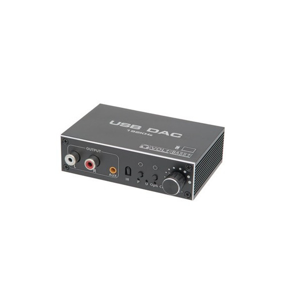 Convertidor Digital Analogico para Audio con Jack 3.5/TOSLINK con Volumen y Mando AV30  LALO