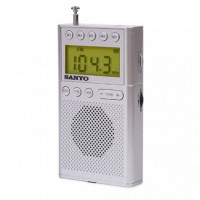 Sanyo Radio digital de bolsillo con presintonías y memoria