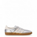 ADIDAS ORIGINALS - Gazelle Indoor - Silvmt Cwhite Cblack - JR1206/SILVMT Cwhite Cblack