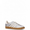 ADIDAS ORIGINALS - Gazelle Indoor - Silvmt Cwhite Cblack - JR1206/SILVMT Cwhite Cblack