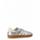 ADIDAS ORIGINALS - Gazelle Indoor - Silvmt Cwhite Cblack - JR1206/SILVMT Cwhite Cblack