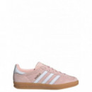 ADIDAS ORIGINALS - Gazelle Indoor W - Sanpin Ftwwht GUM3 - IH5484/SANPIN Ftwwht GUM3