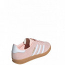 ADIDAS ORIGINALS - Gazelle Indoor W - Sanpin Ftwwht GUM3 - IH5484/SANPIN Ftwwht GUM3