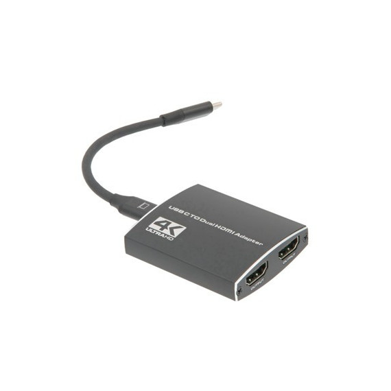 Adaptador Splitter USB Tipo C/m a 2XHDMI+TOMA Jack 3.5 Compatible para Nintento Switch AV41  EUROCONNEX