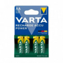 VARTA Paquetes de Pilas VAR55069 HR6 Aa Recargables 2100MAH Blister *4