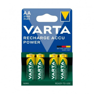 VARTA Paquetes de Pilas HR6 Aa Recargables 2100MAH Blister *4