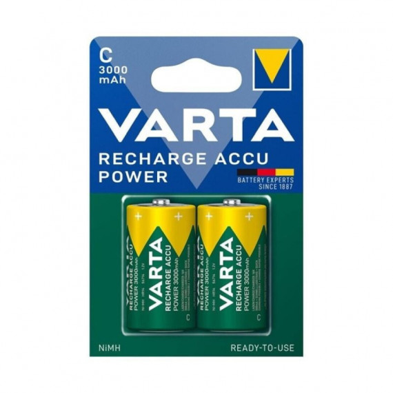 VARTA Paquetes de Pilas VAR55073 HR14 C Recargables 3000MAH Blister *2