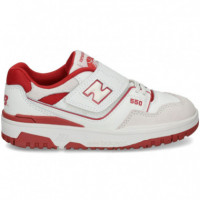 Deportivo Velcro Rojo/blanco  NEW BALANCE