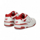 Deportivo Velcro Rojo/blanco  NEW BALANCE