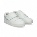 Deportivo Cordon Velcro Piel Blanco  NEW BALANCE