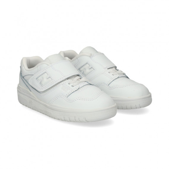 Deportivo Cordon Velcro Piel Blanco  NEW BALANCE