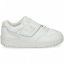 Deportivo Cordon Velcro Piel Blanco  NEW BALANCE