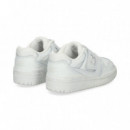 Deportivo Cordon Velcro Piel Blanco  NEW BALANCE
