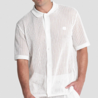 Camisa Gianni Kavanagh Crochet blanca - Guanxe Atlantic Marketplace
