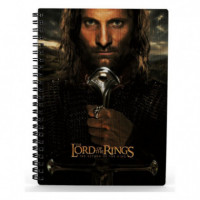 Libreta Aragorn Efecto 3D el Señor de los Anillos  SD TOYS MERCHANDISING