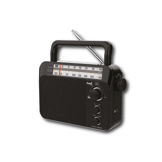 SAMI Radio Am/fm Pila/corriente RS-12206,PILA y Corriente,regulador de Tono