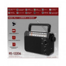 SAMI Radio Am/fm Pila/corriente RS-12206,PILA y Corriente,regulador de Tono