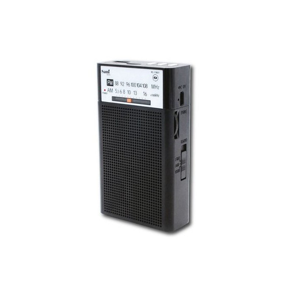 SAMI Radio Portatil Analogico Am/fm con Bluetooth/recargable RS-11831,USB,MICRO Usb,tipo C,600MHA