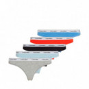 Pack de 5 Tangas de Tiro bajo - Icon Logo Lace  CALVIN KLEIN