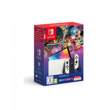 NINTENDO Consola NINTENDO Switch Oled Blanca + Mario Kart 8 Deluxe