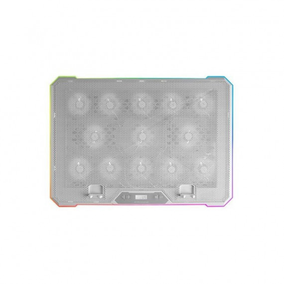MARS GAMING Soporte Refrigerante MNBC13 para Portatiles + Movil Blanca hasta 17/ Iluminación Led
